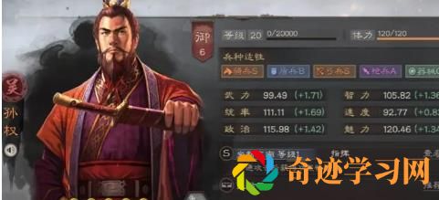 三国志战略版孙权培养攻略