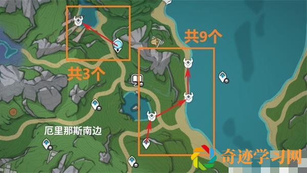 原神4.3原海异种采集路线图文详解